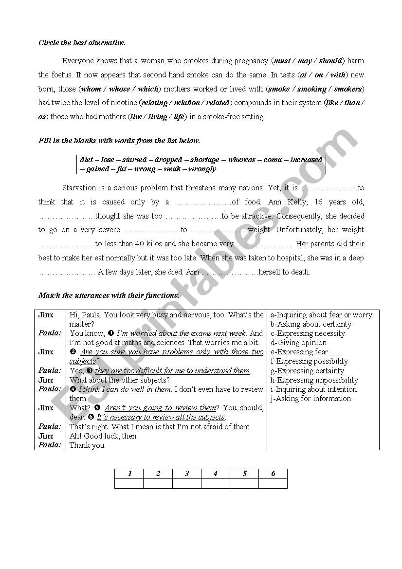 Third Full Term Test For First Form Pupils P23