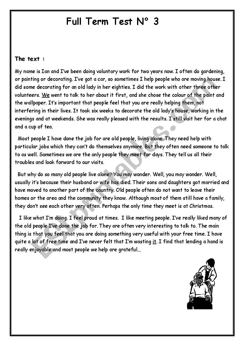 Full Term Test NÂ° 3 worksheet