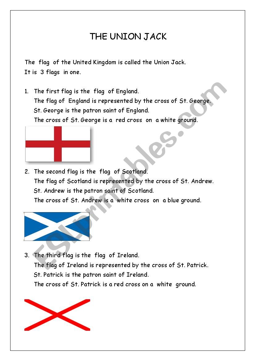 The Union Jack worksheet