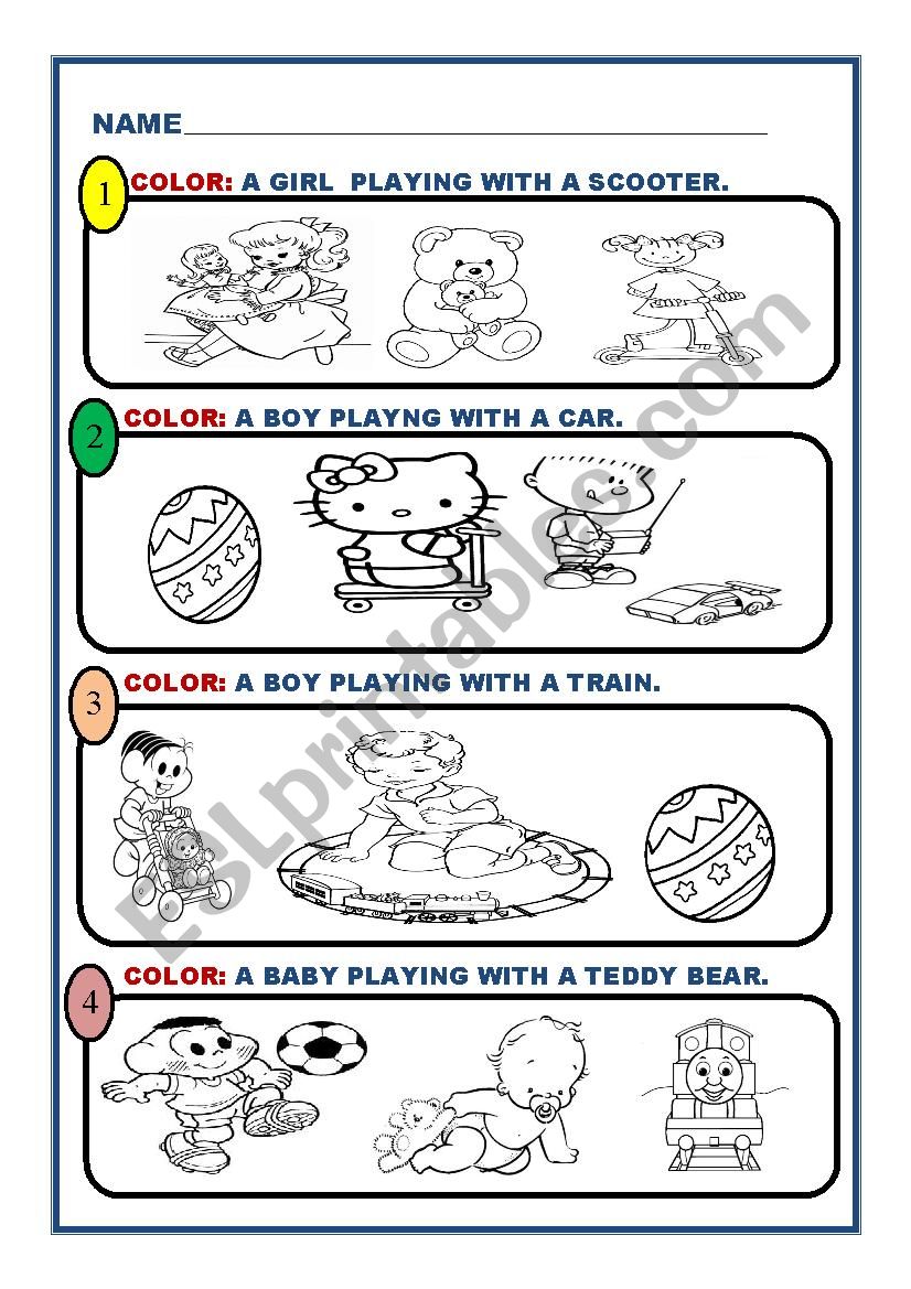 TOYS  worksheet