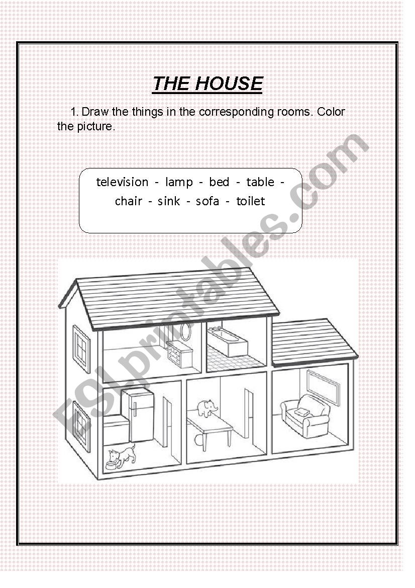 The house worksheet