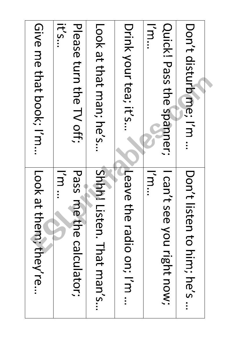 whats happening? worksheet