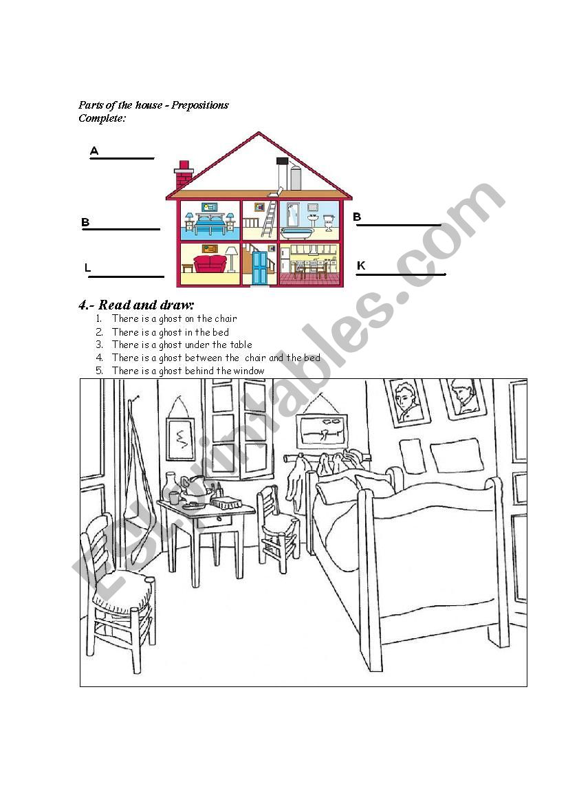  parts of the house worksheet