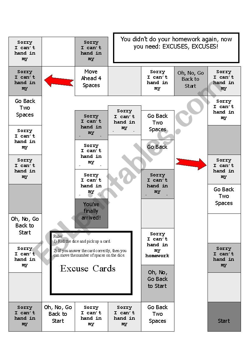 A board game to practice the past simple tense - version 2