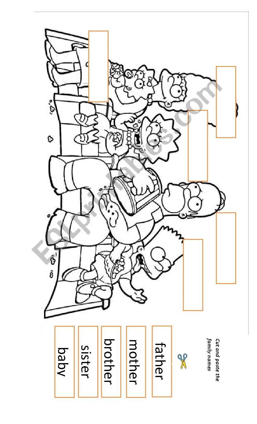 family simpson worksheet