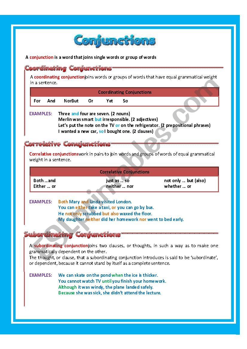 conjunctions-esl-worksheet-by-nasreddine-sarsar