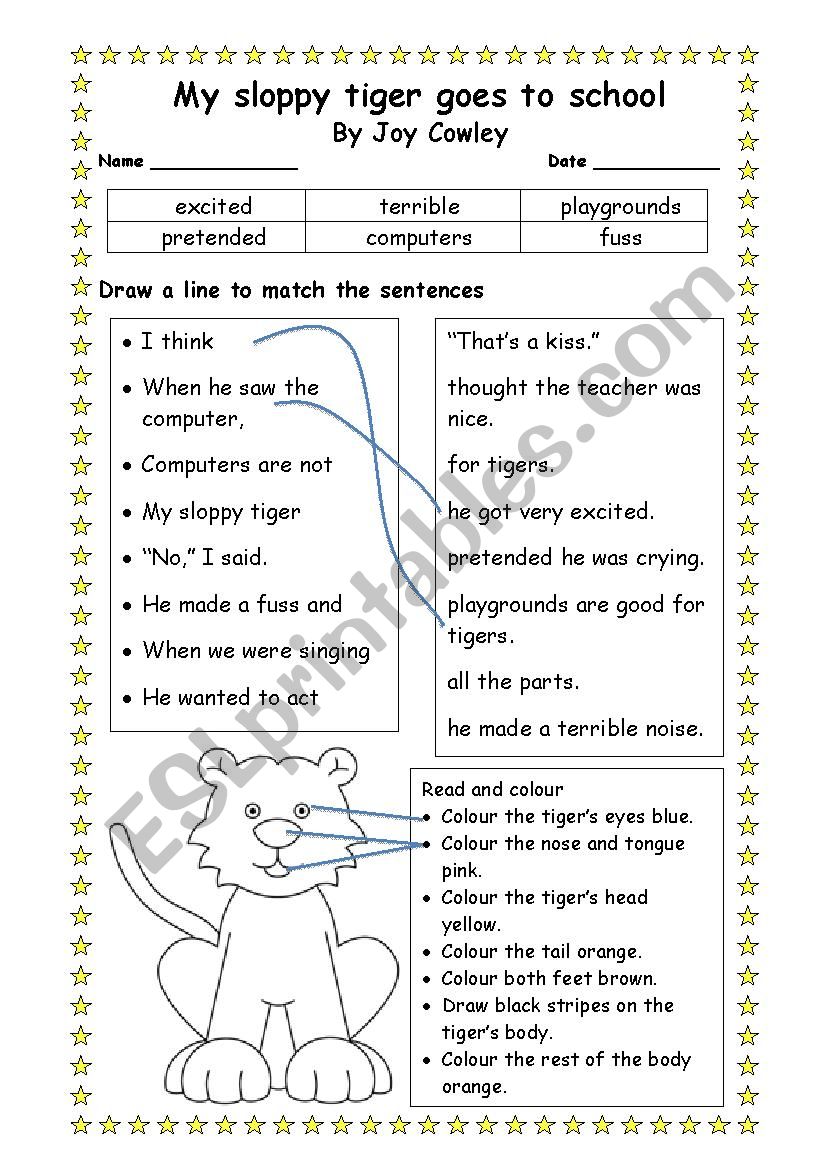 Reading Comprehension worksheet