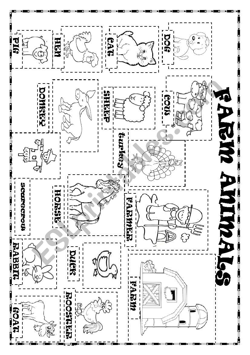 FARM ANIMALS worksheet