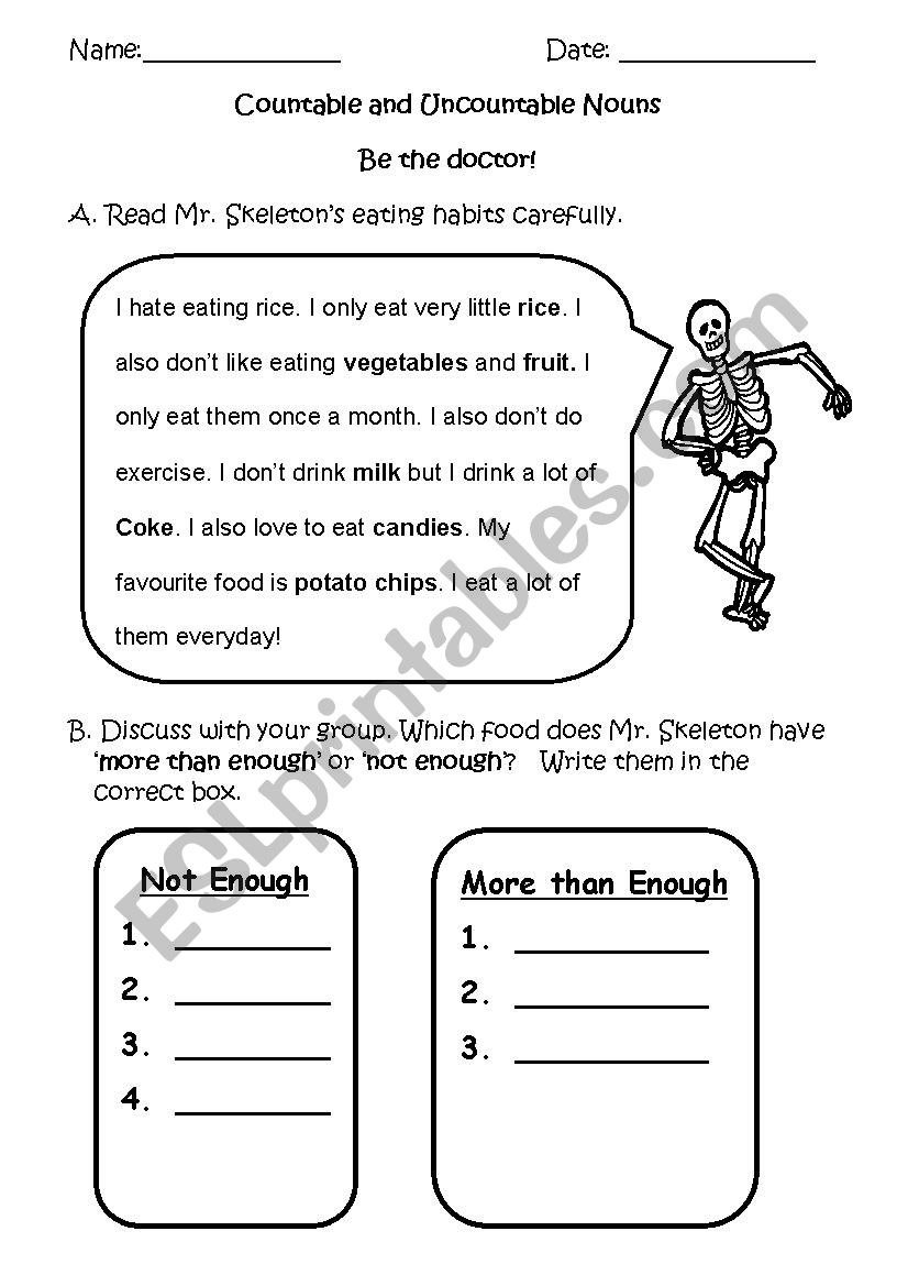 Countable and Uncountable Noun 2