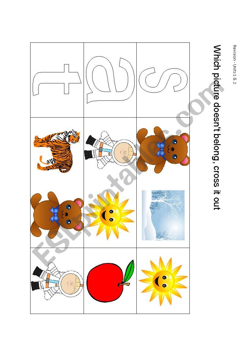 Initial Sounds s a t i p n worksheet