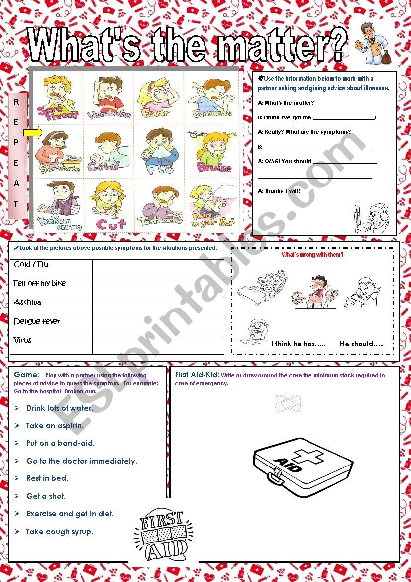 WHATÂ´S THE MATTER? SYMPTOMS AND DISEASES