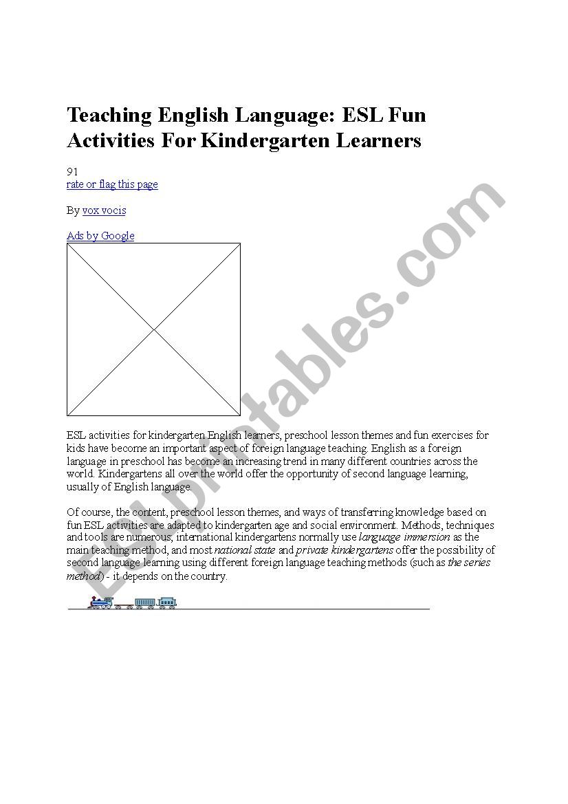 teaching-english-language worksheet