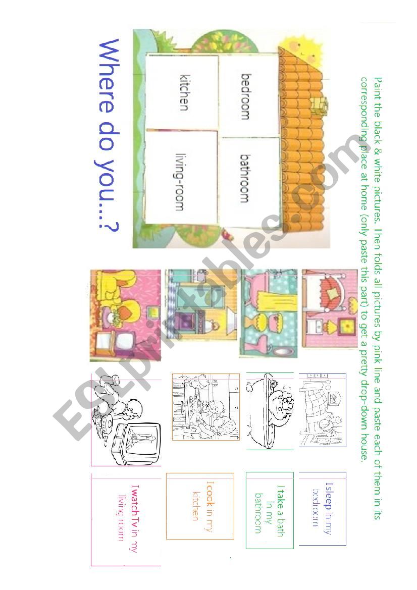 My little house worksheet