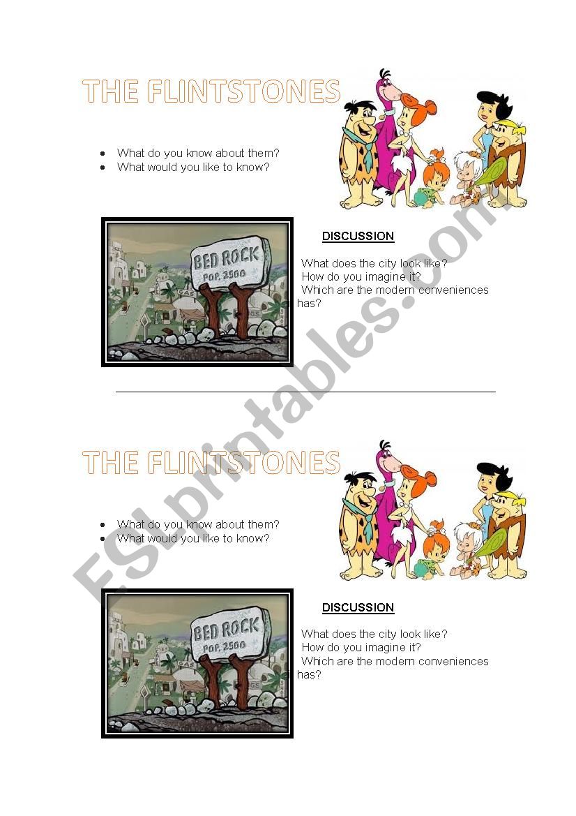 The Flintstones worksheet