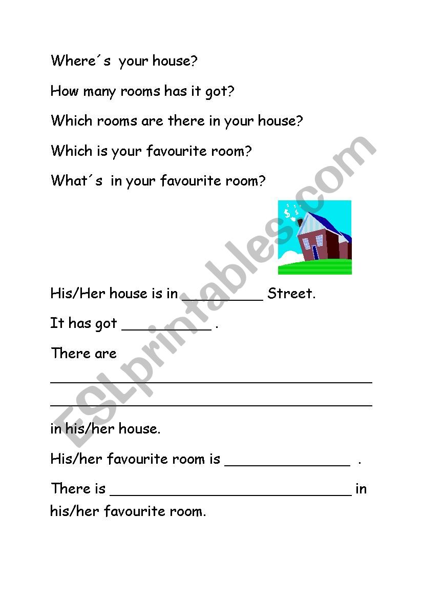 Your house worksheet