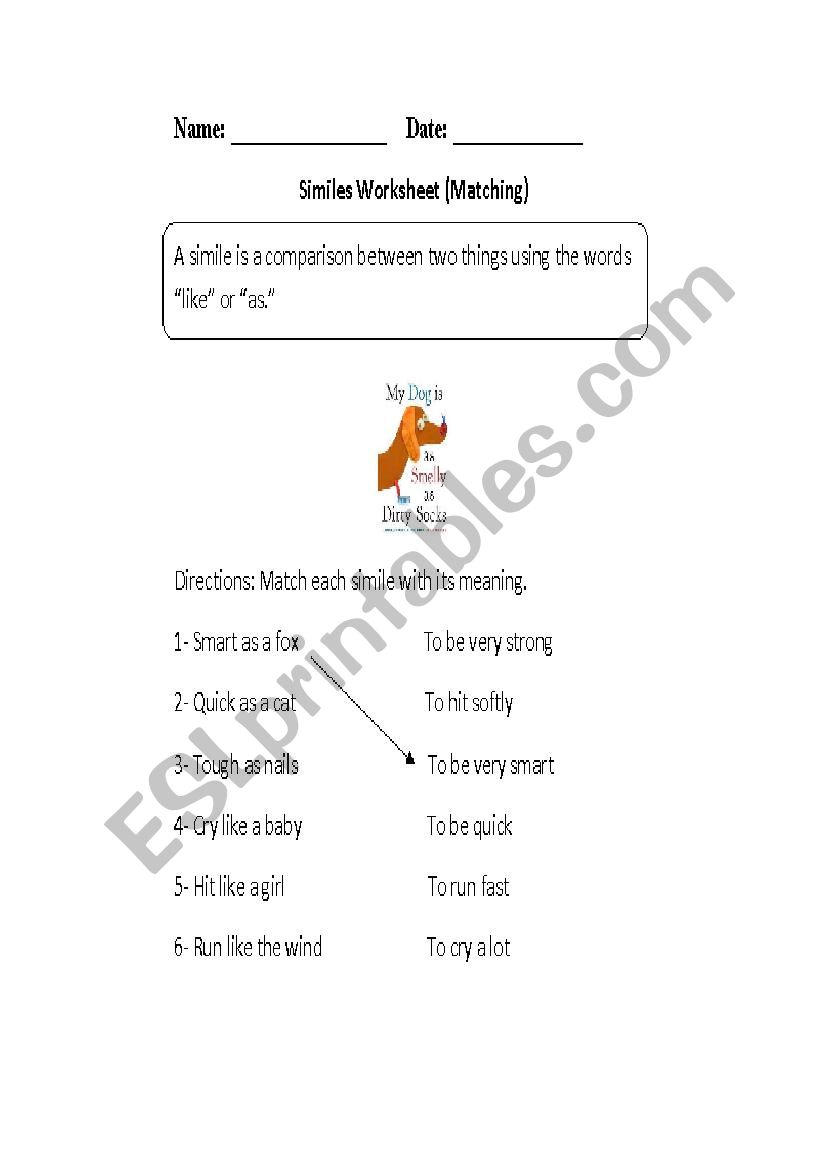 SIMILE worksheet