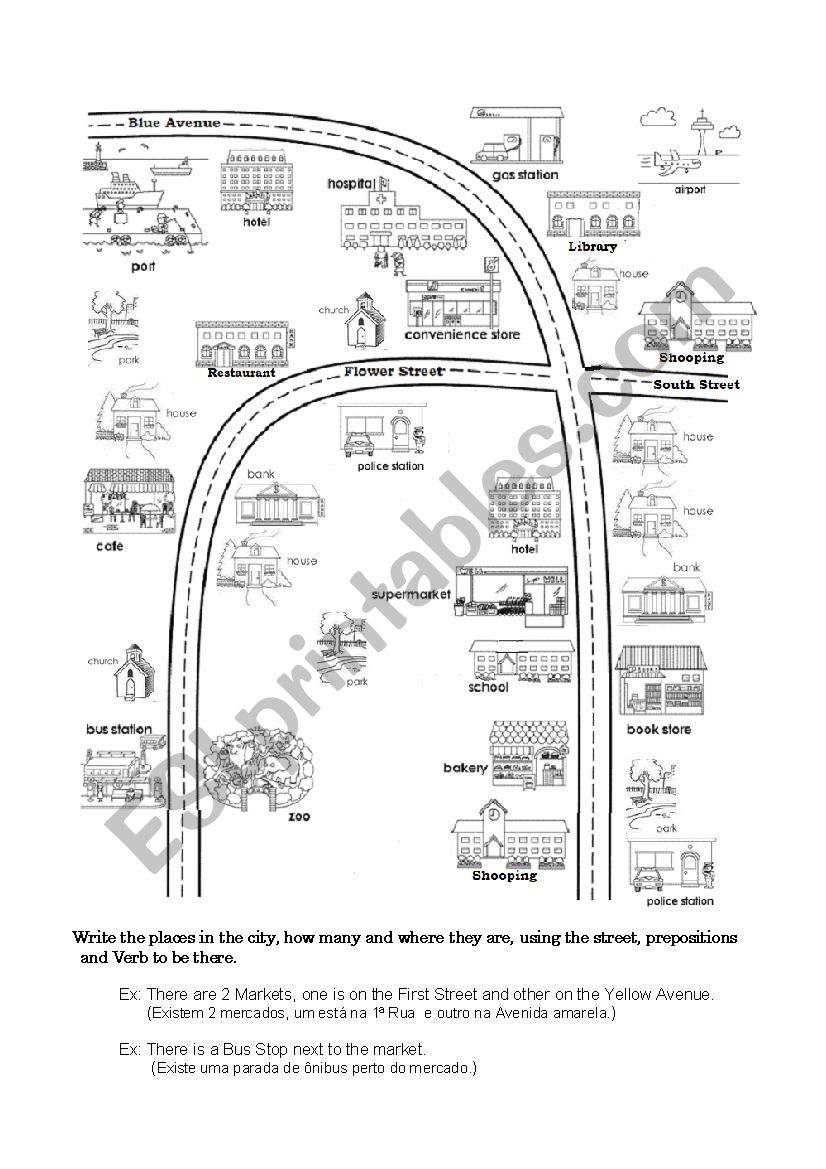 Verb to be there worksheet