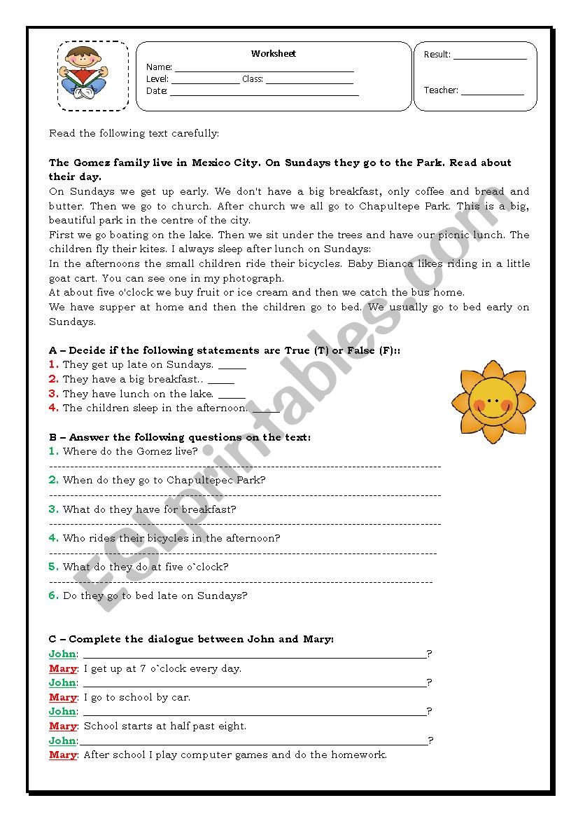 present simple tense  worksheet