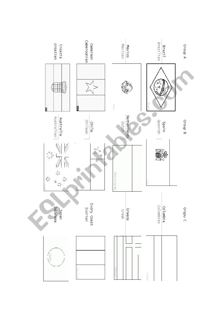 World Cup 2014 worksheet