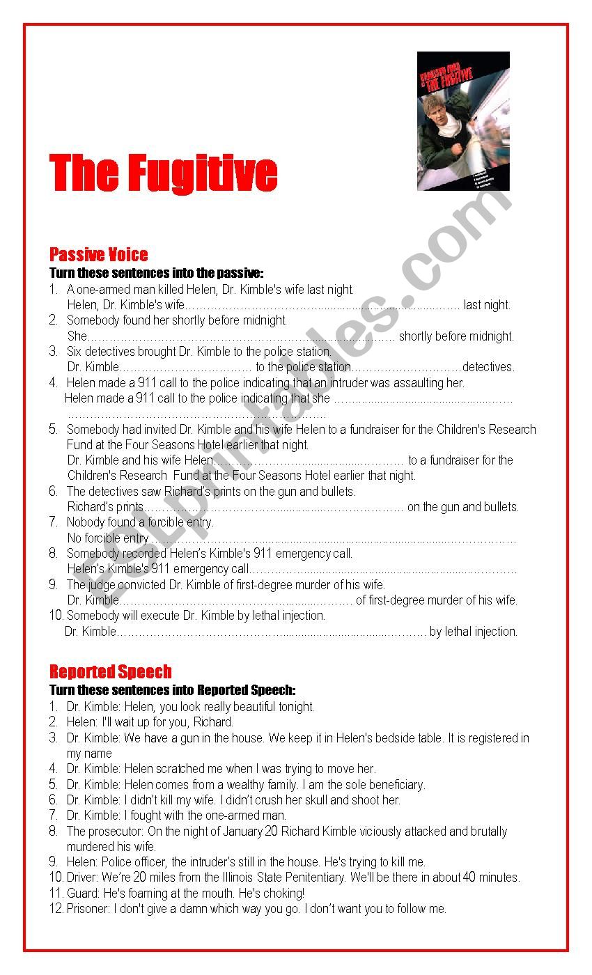 Passive Voice and Reported Speech with 