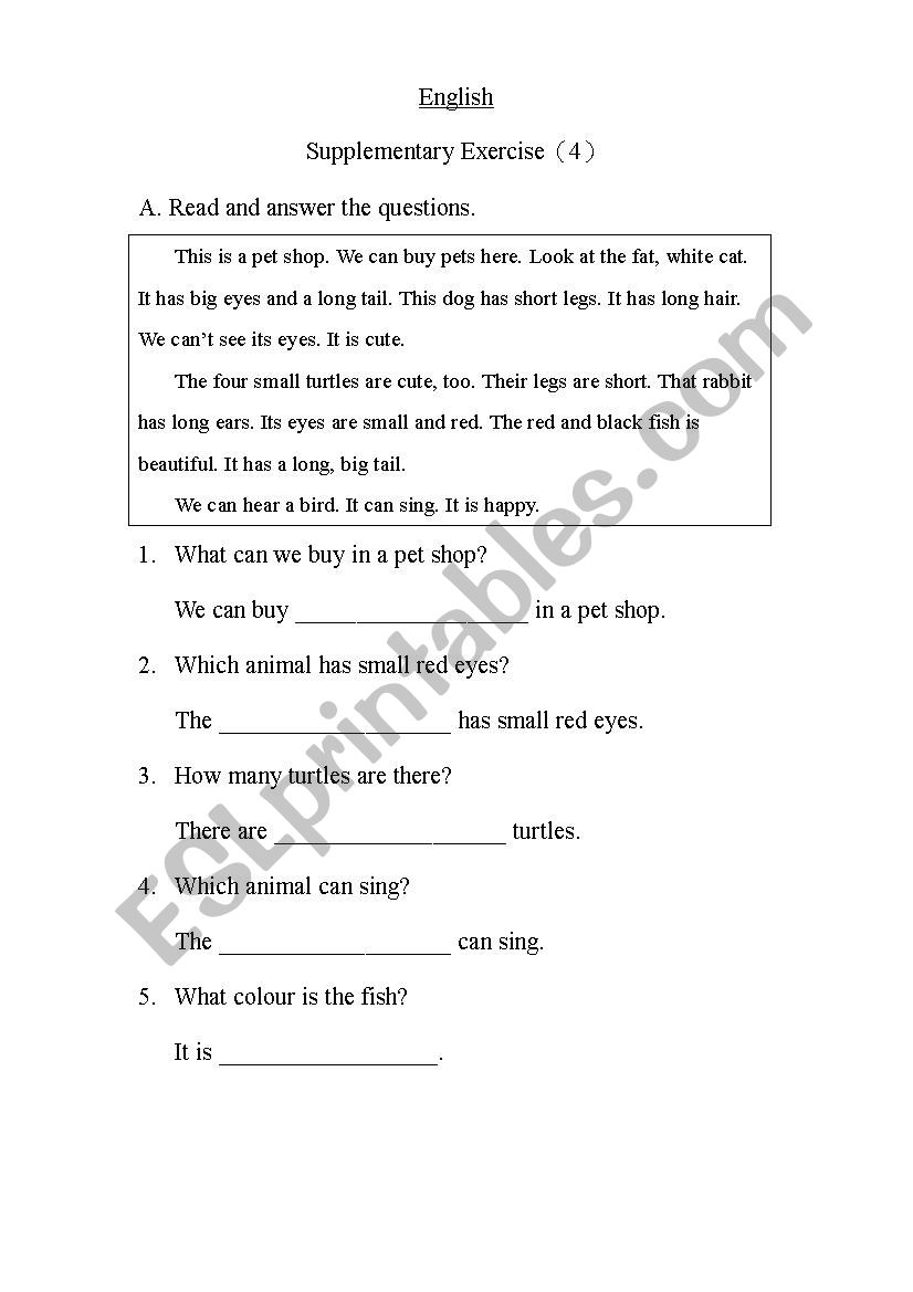 Supplementary Exercise4 worksheet