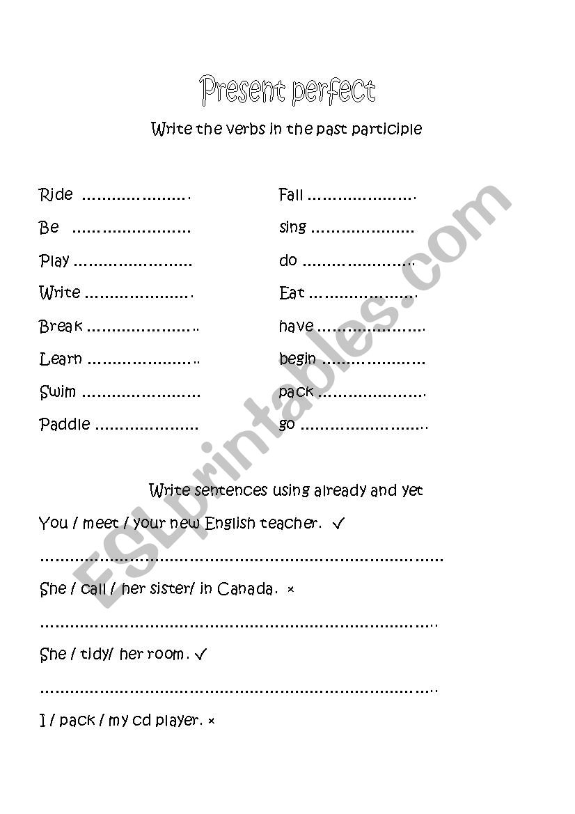 Test elementary worksheet