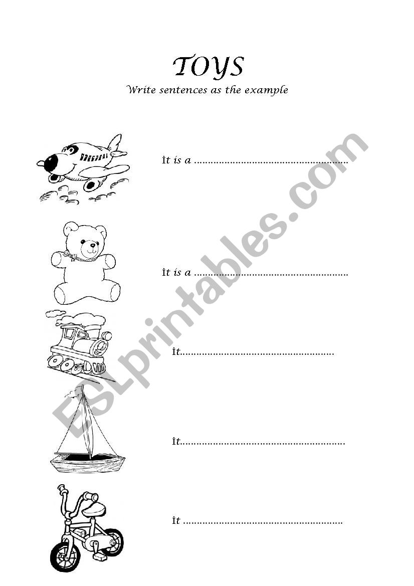 Noisy Toys worksheet