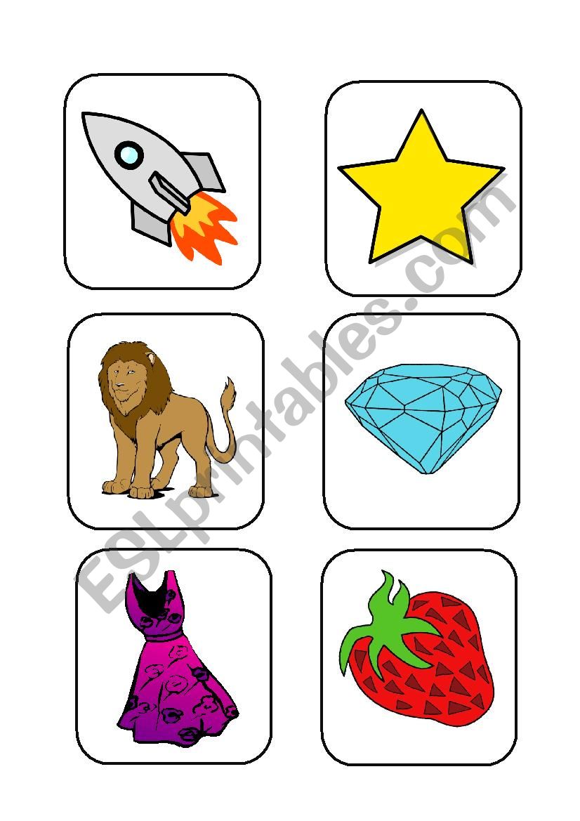 FlashCards Image-Shadow worksheet