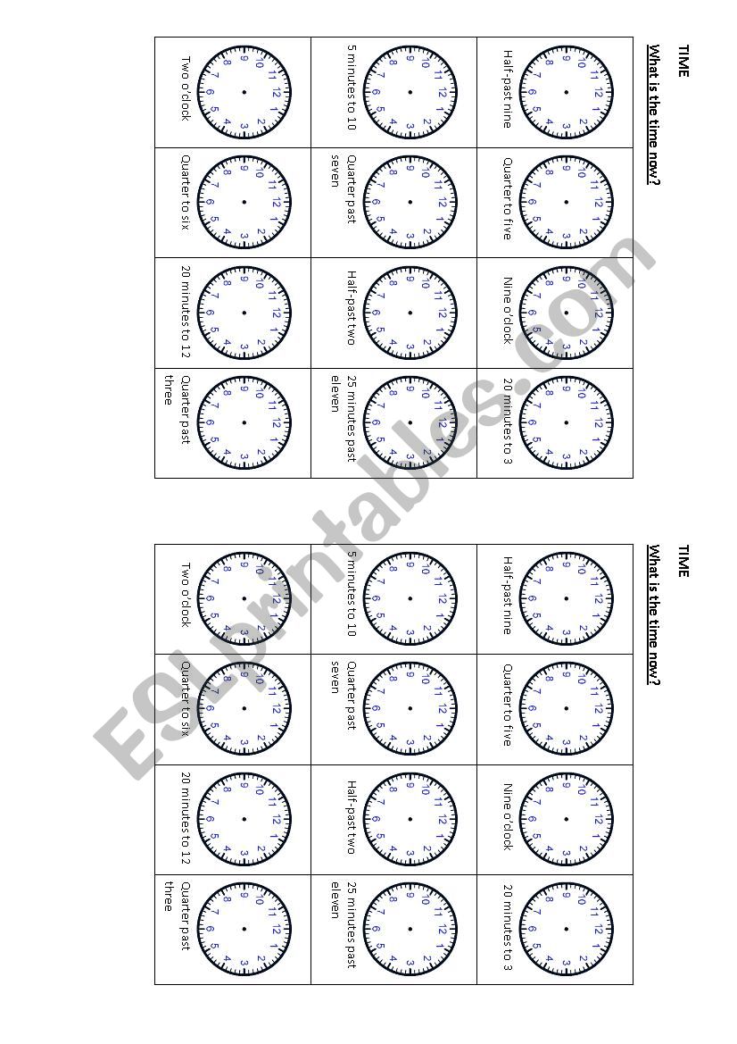 Time worksheet