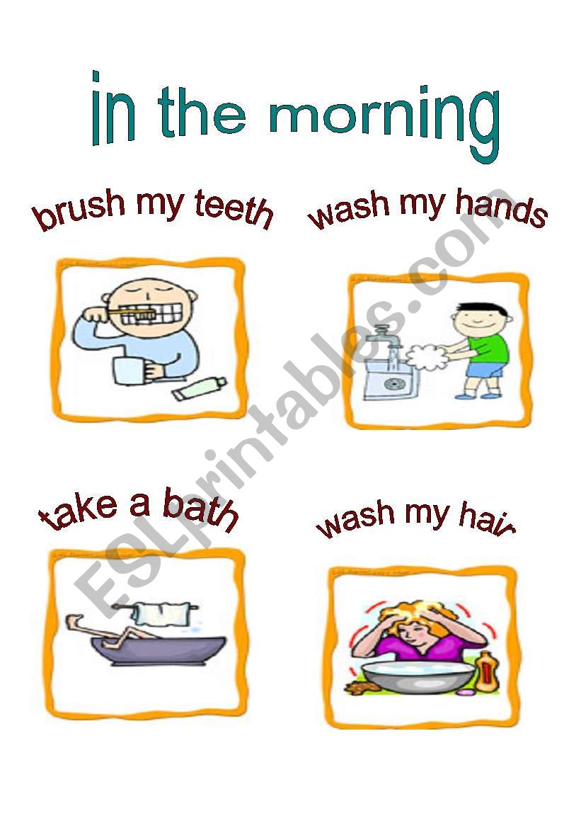 morning activities worksheet
