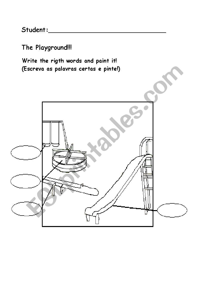 Playground worksheet