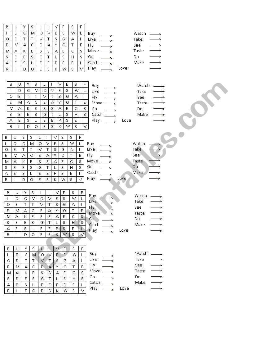 3rd person singular  worksheet