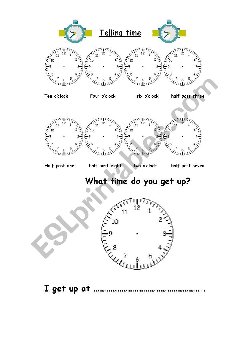 what time is it worksheet