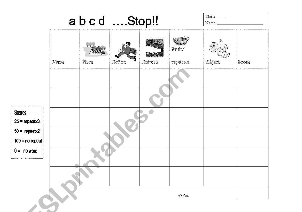 word game worksheet