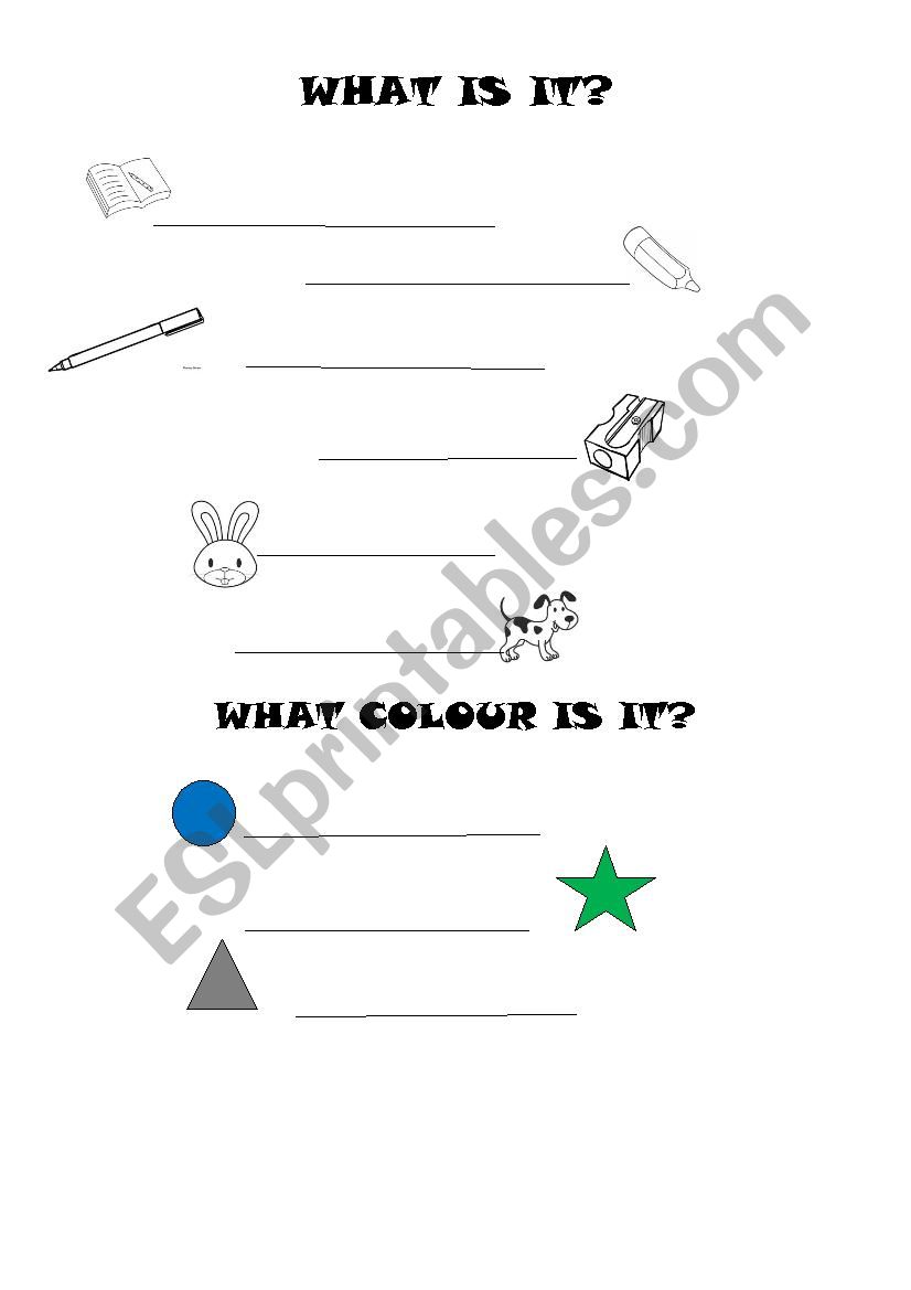 what is it worksheet