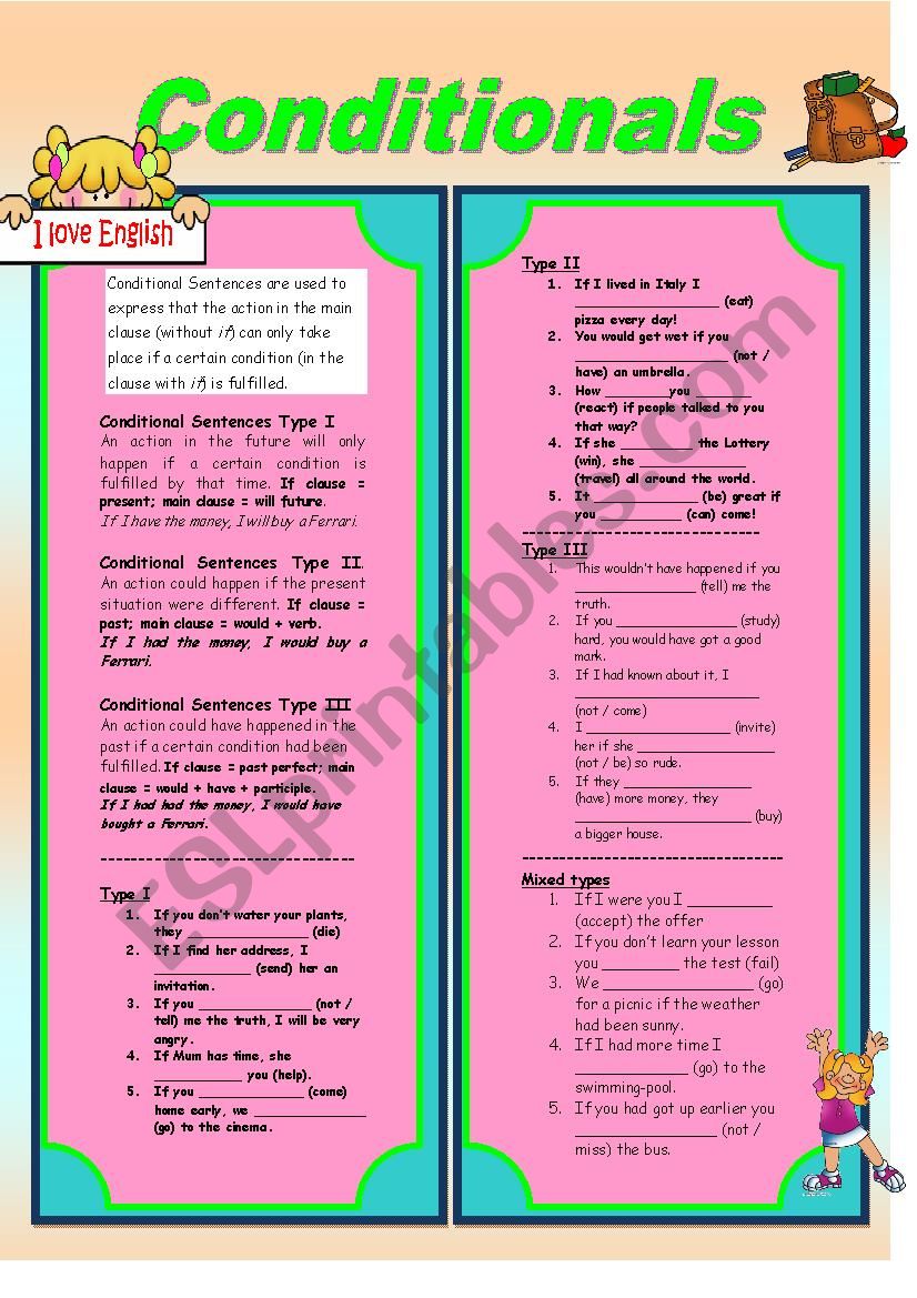 conditionals worksheet