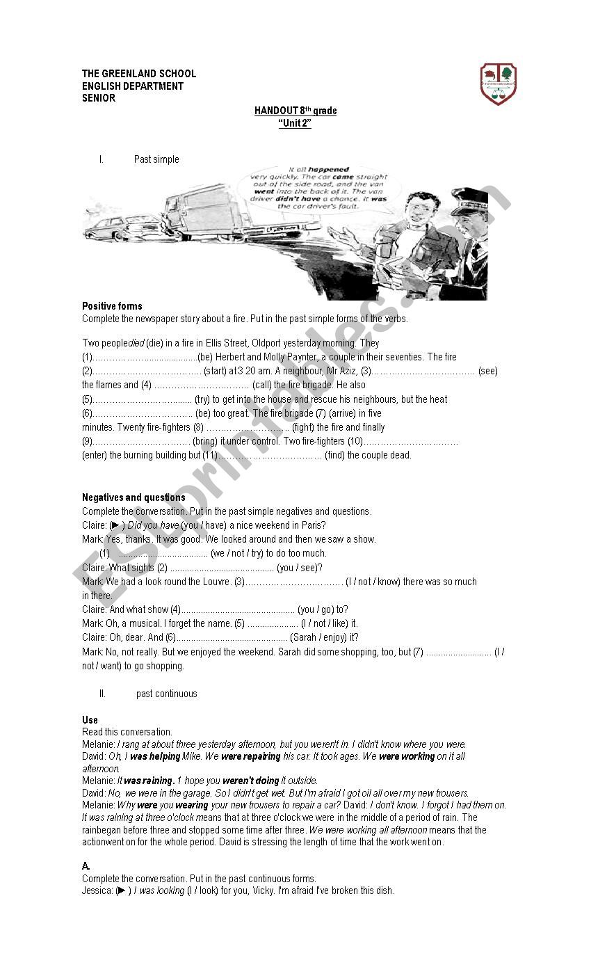 handout worksheet