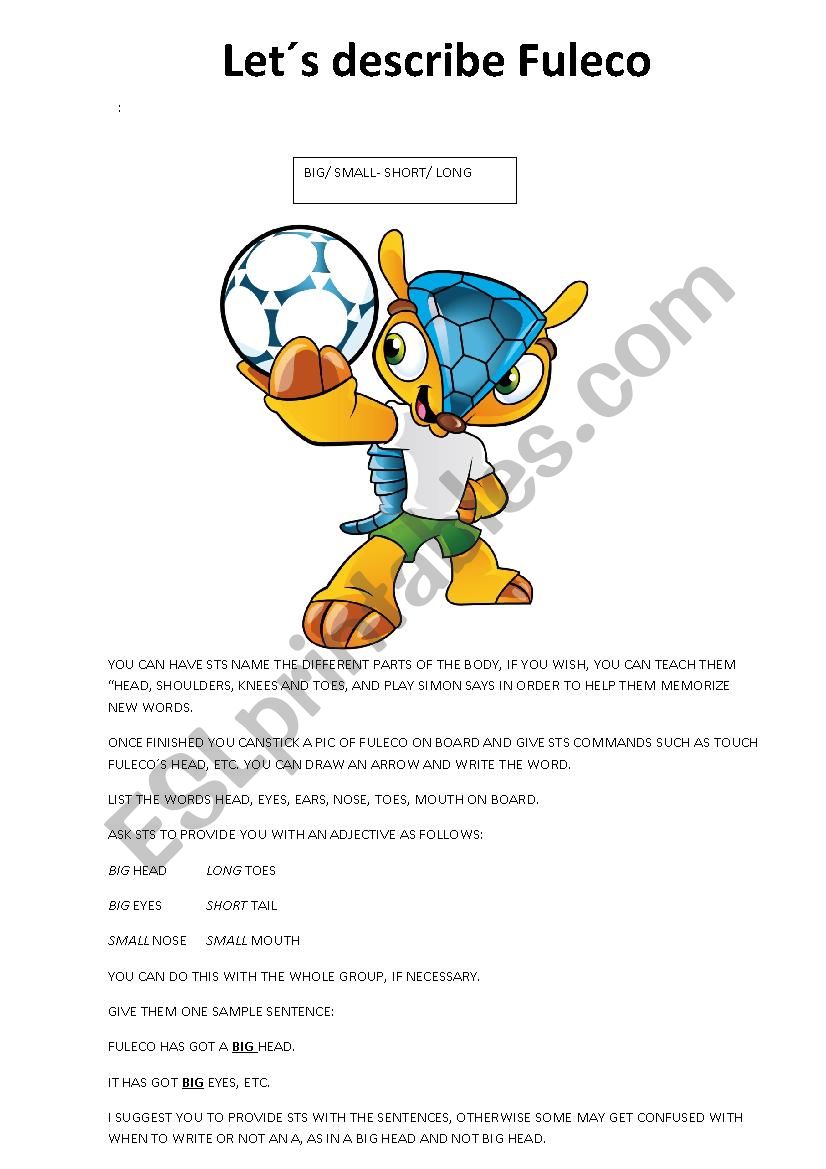 fulecos description worksheet