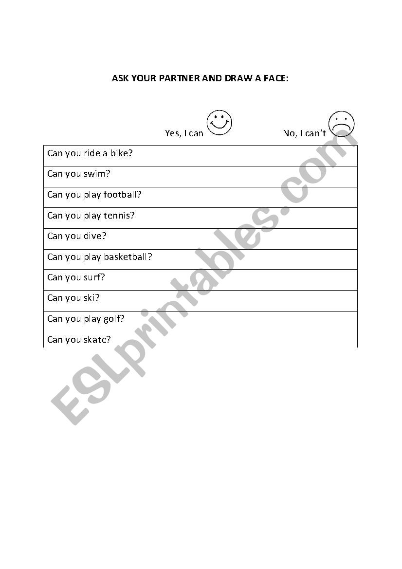 CAN worksheet