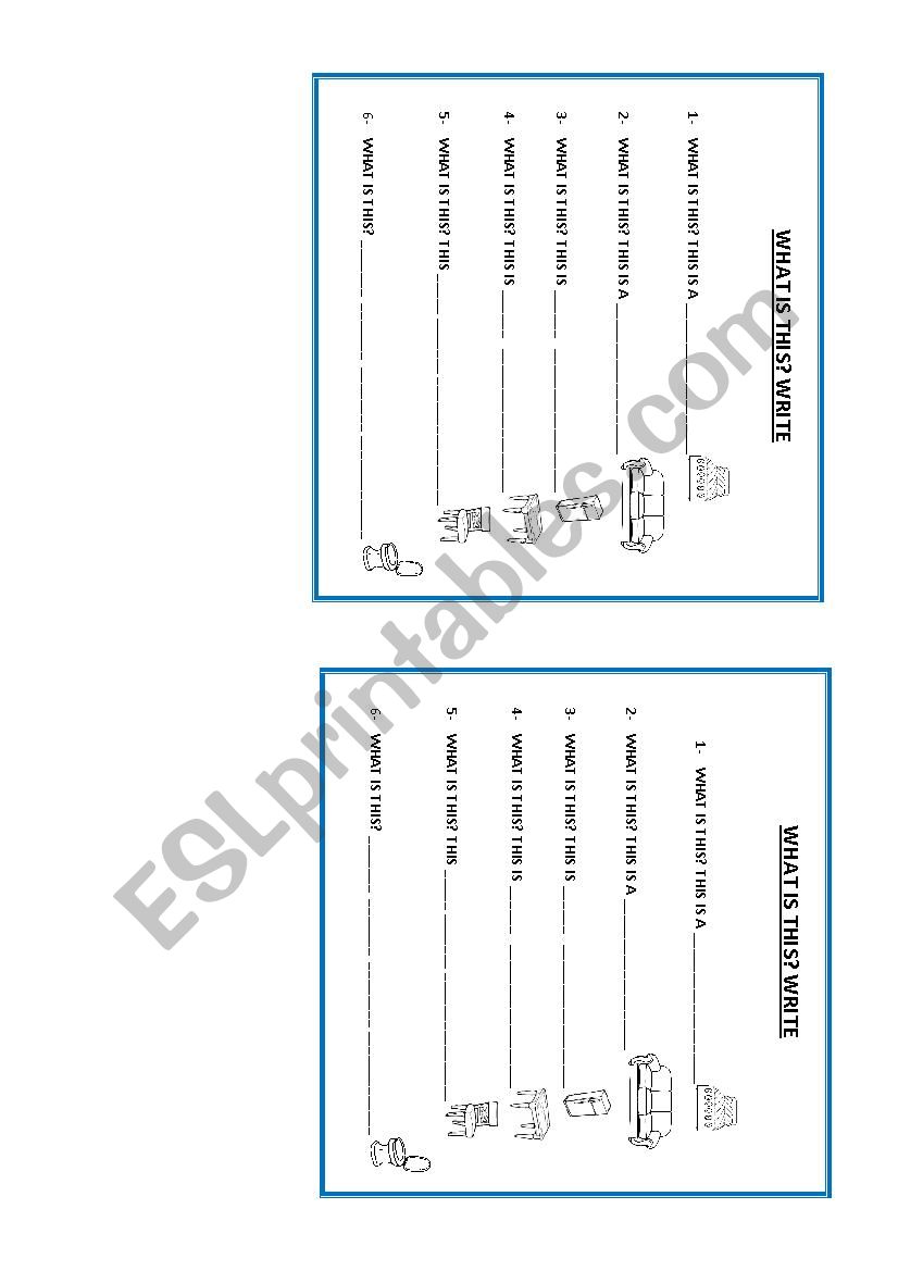 What is this? worksheet