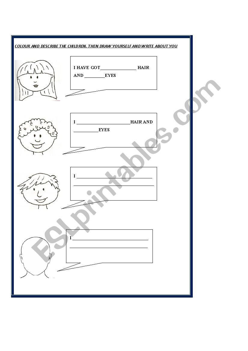 Describing people - ESL worksheet by ceciriver