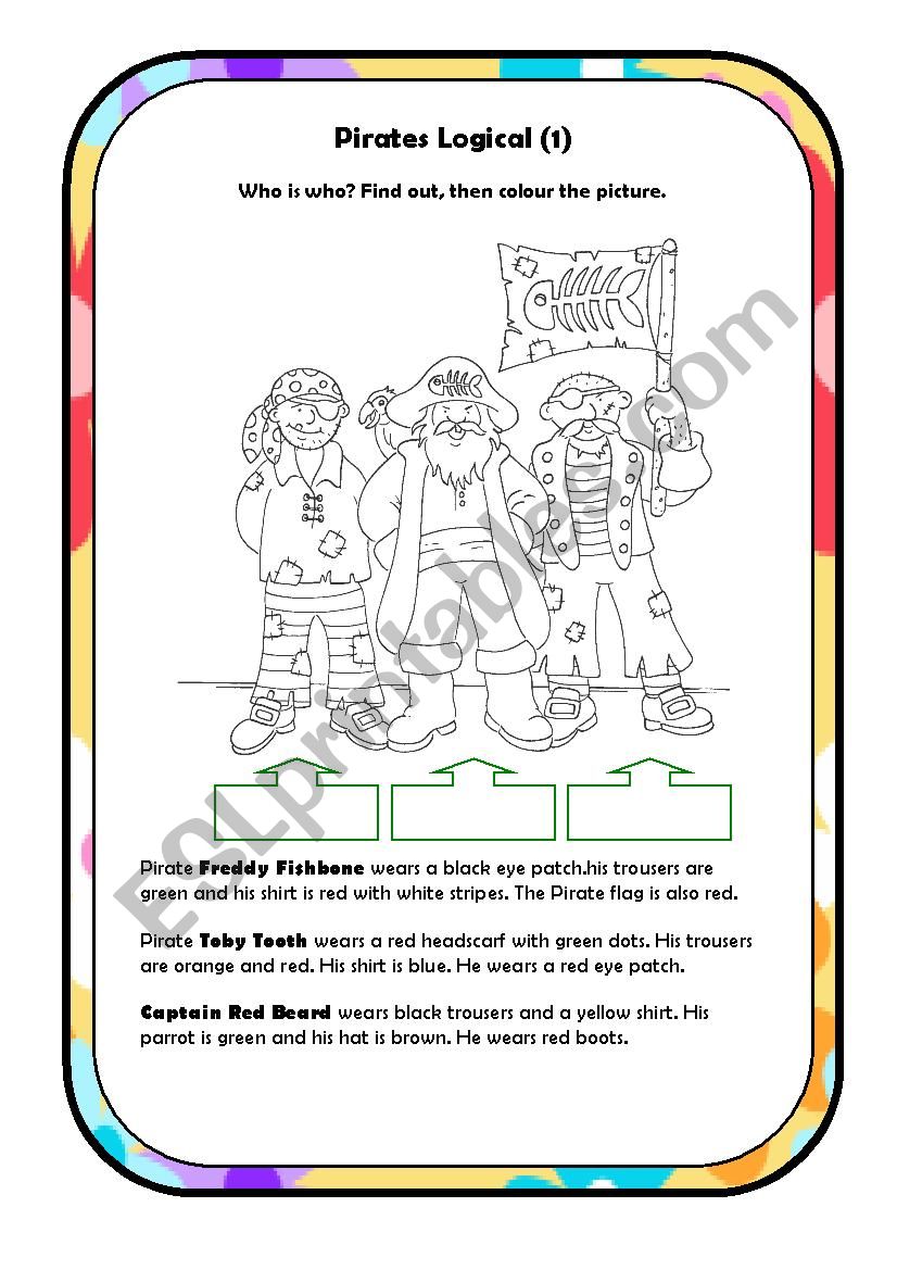 Watch out, Pirates about (4) worksheet