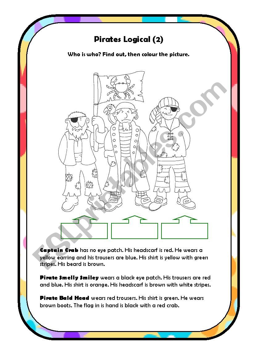 Watch out, Pirates about (5) worksheet