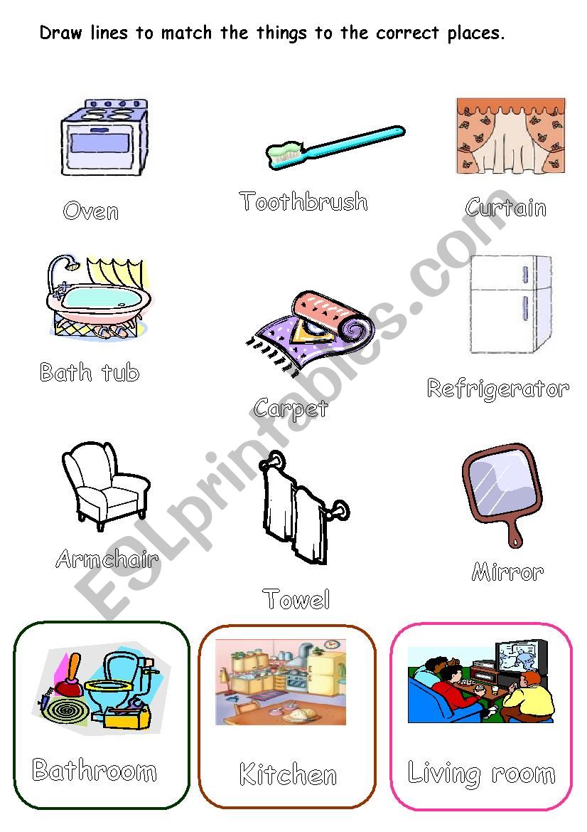  home vocabulary worksheet