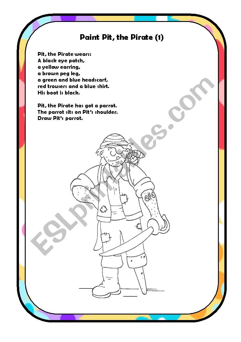 Watch out, Pirates about (7) worksheet