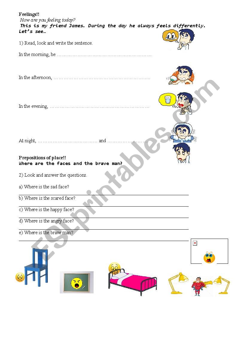 feelings worksheet