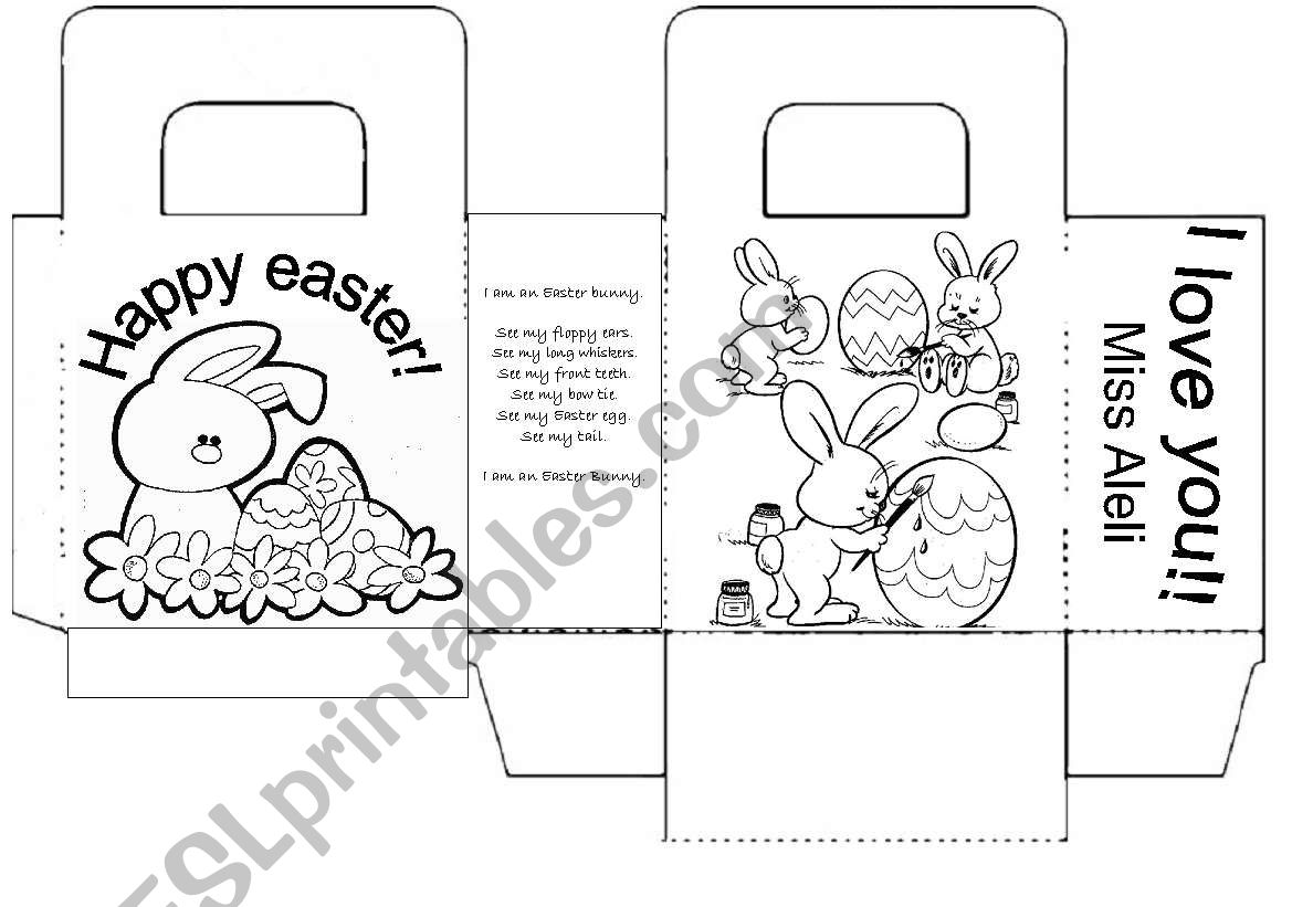 Easter Box worksheet