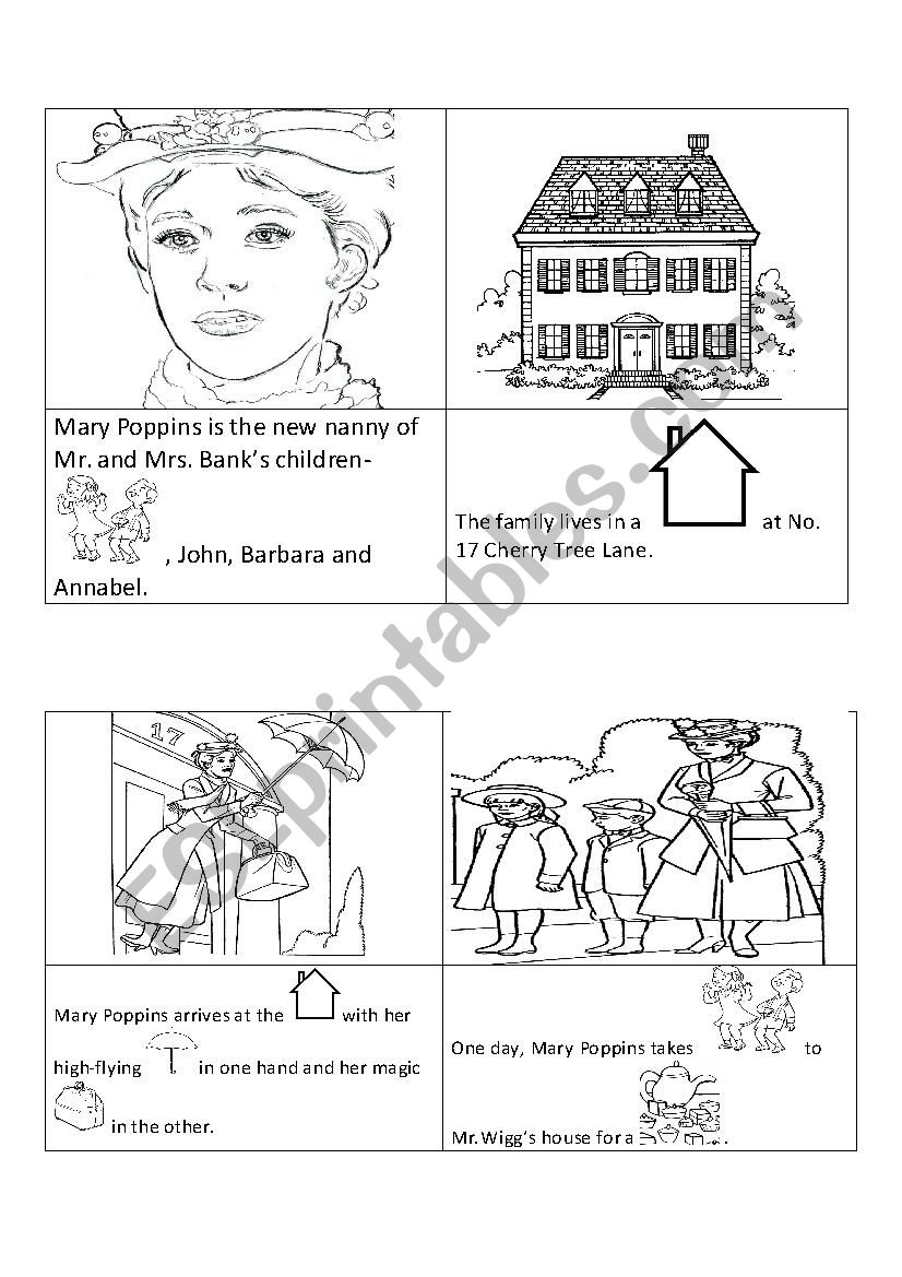 Mary Poppins Mini Book-A Perfect Tea Party-ESL