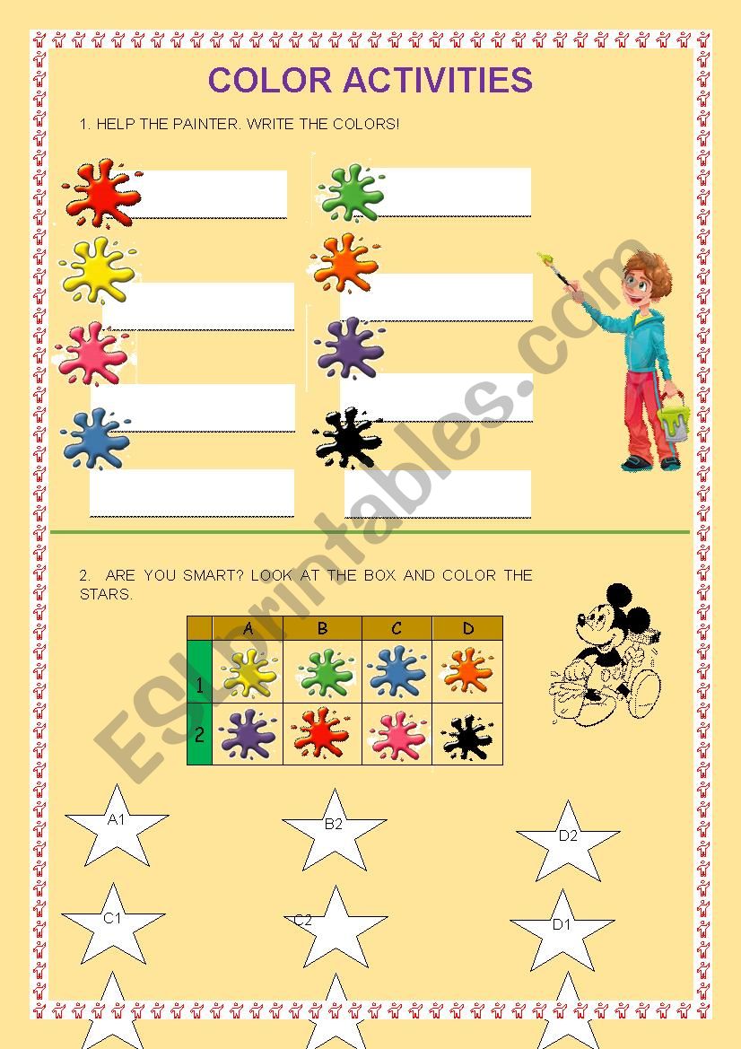 COLORS  worksheet