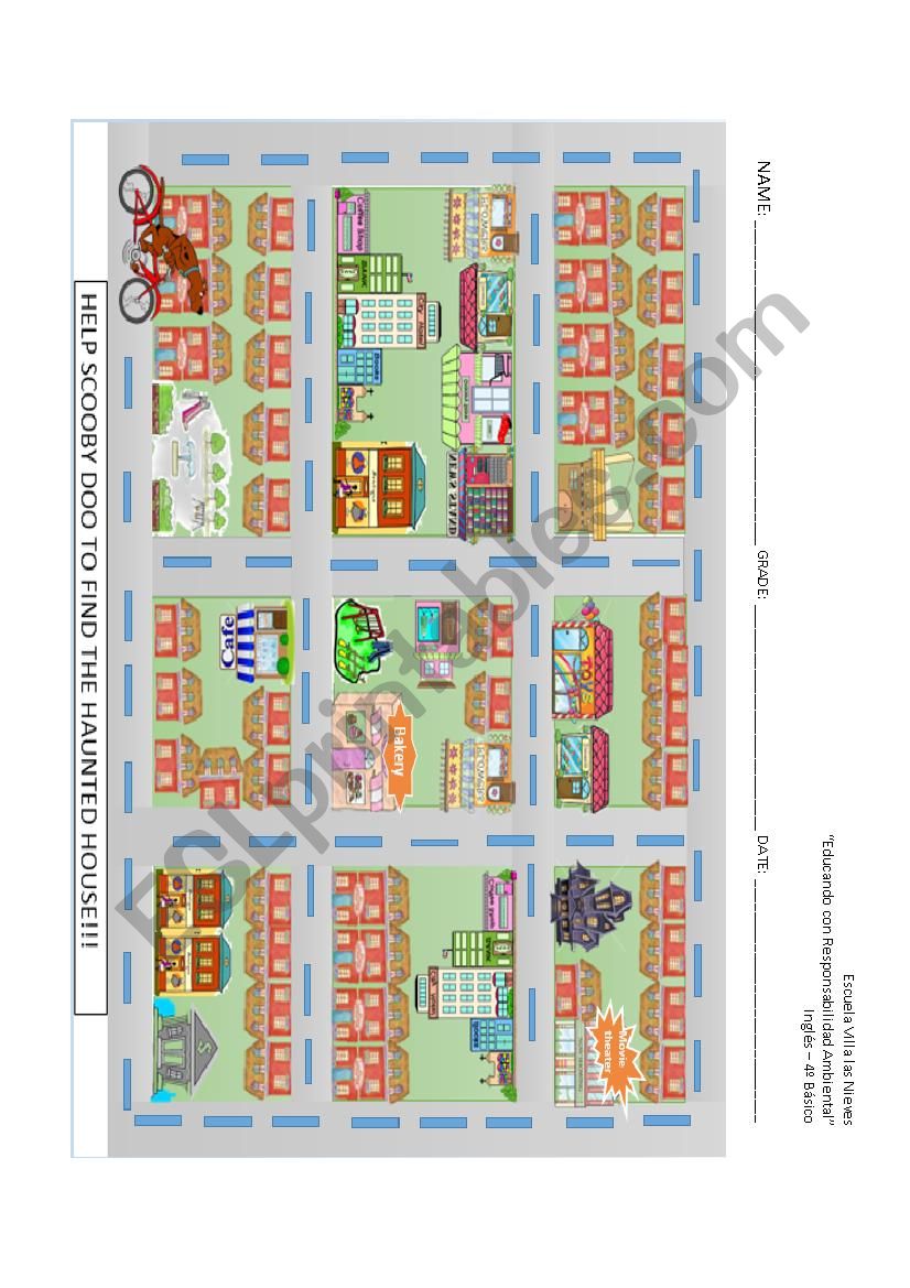 Scooby Doo Town Map